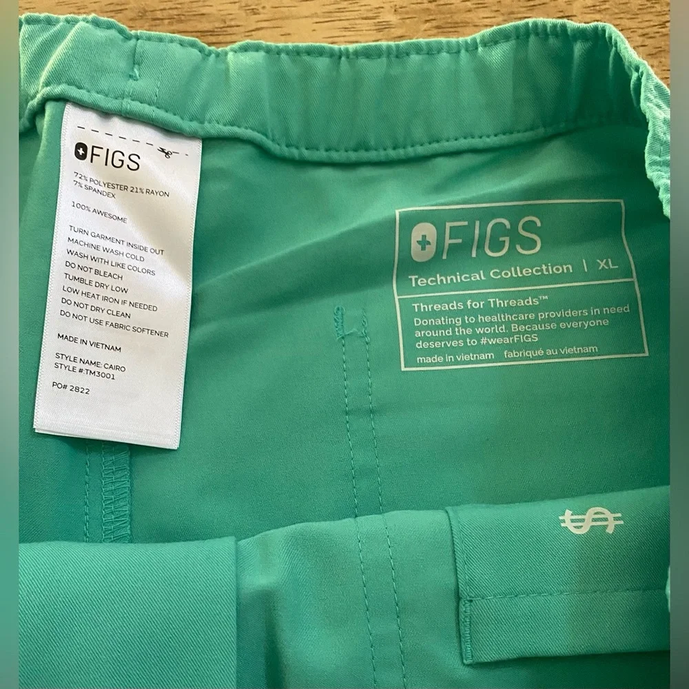 Figs Men’s XL Cairo Cargo‎ Scrub Pants in Oasis